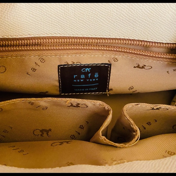 Rare White Leather Handbag - Picture 3 of 5